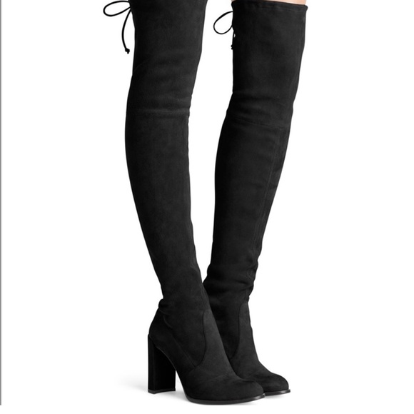 Stuart Weitzman Over The Knee Suede Hiline Boots - Picture 1 of 10